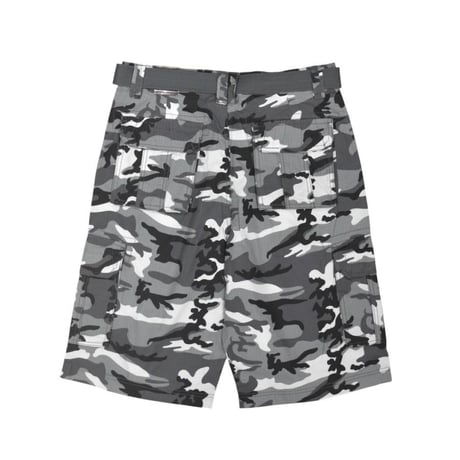 LA Gate Long Length Cargo Shorts - City Camo