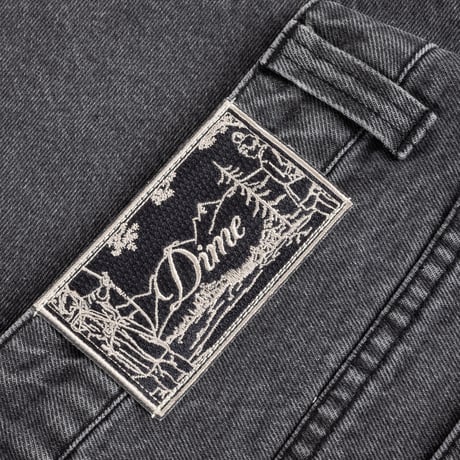 Dime Classic Denim Shorts - Faded black
