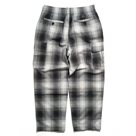 FB County Checker Cargo Pants - Black/Grey