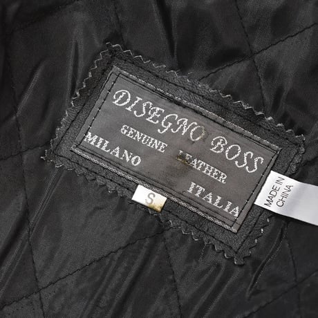 [Deadstock] Genuine Italian Leather Jacket - Black