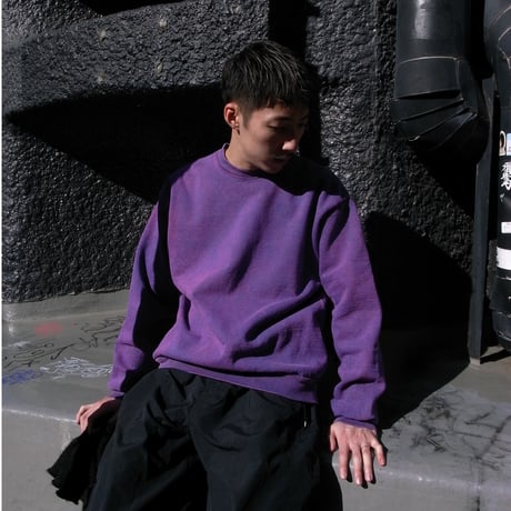 RULEZ Custom Los Angeles Apparel 14oz Heavy Fleece Crewneck - Purple Haze