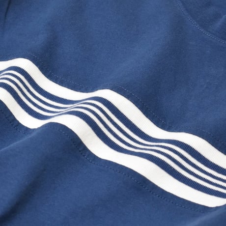Old Navy Heavyweight Chest-Stripe T-Shirts - Pacific Blue