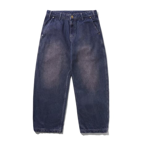 BUTTER GOODS Work Pants - Distressed Tinted Indigo