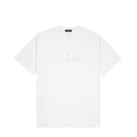 Dime Cursive T-Shirt - White