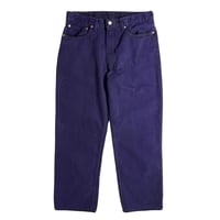 RULEZ Uchida Dyeing Factory Custom Levi's 550 Relaxed Fit Jeans - PurpleｘBlack