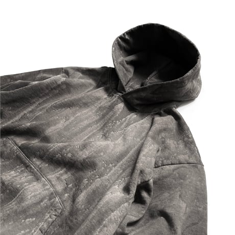 Los Angeles Apparel HF09DD 14oz Heavy Fleece Hoodie Drip Dye -  Black