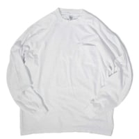 Los Angeles Apparel 6.5oz Garment Dye Long Sleeve Pocket Tee - White