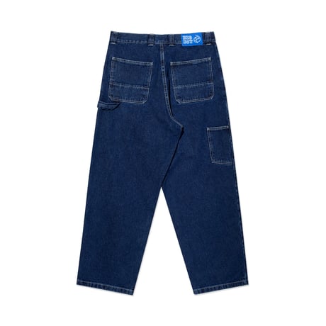 Polar Big Boy Work Pants - Dark Blue w/ White Stitching