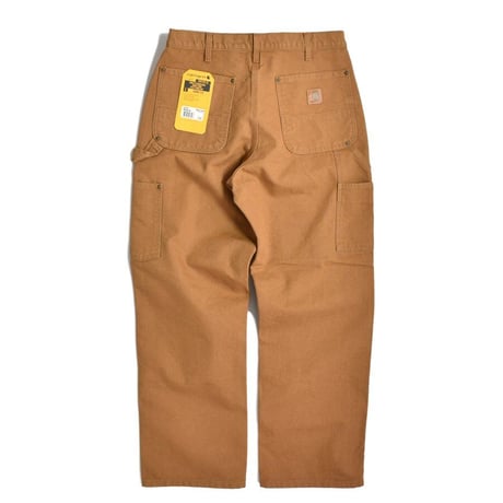 US Carhartt B136 Double Front Washed Duck Utility Work Pants - Carhartt Brown