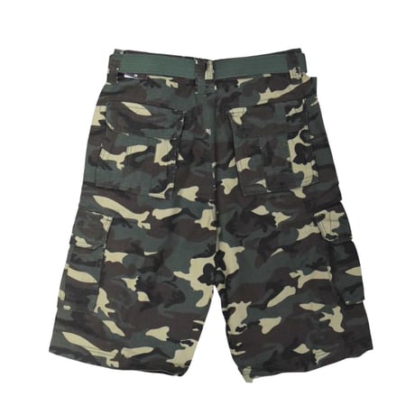 LA Gate Long Length Cargo Shorts - Woodland Camo