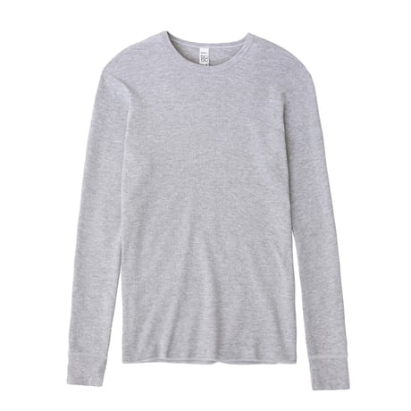Los Angeles Apparel Poly-Cotton Thermal L/S Crewneck [T407]
