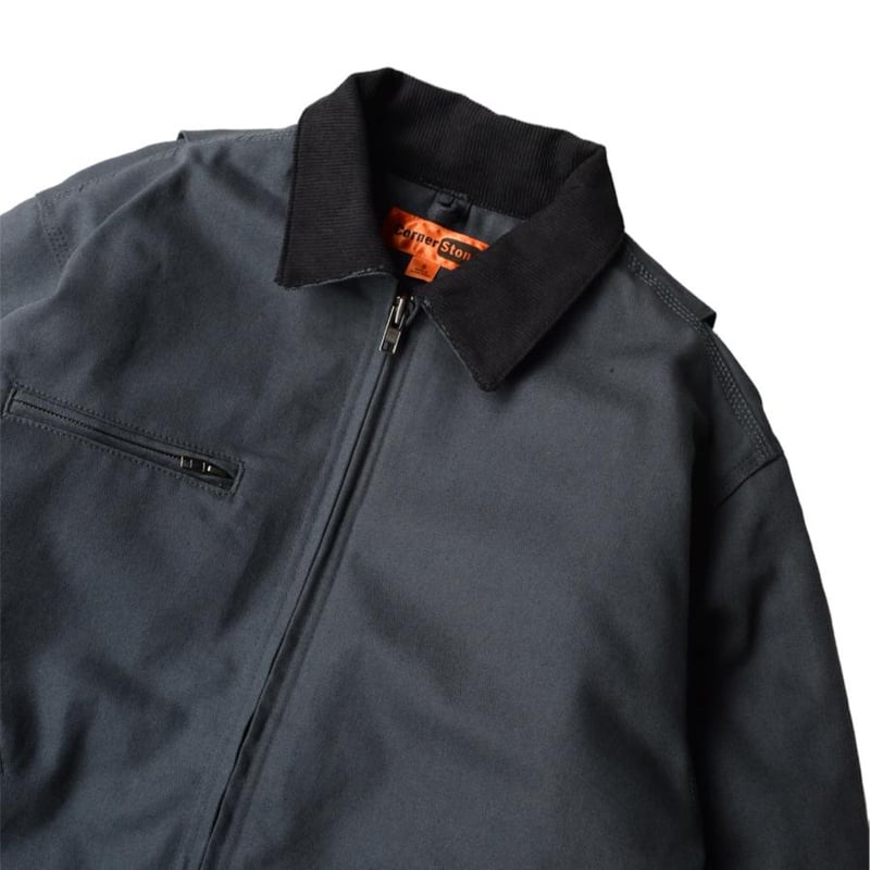 Corner Stone Duck Cloth Work Jacket - Charcoal Corner Stone Duck Cloth Work Jacket - Charcoal