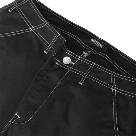 True Religion Cargo SN Pants EMB HS Outline - Jet Black