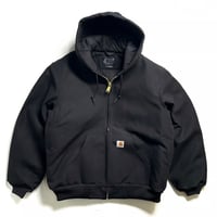 Carhartt USA J140 Firm Duck Insulated Flannel Lined Active Jacket - Black