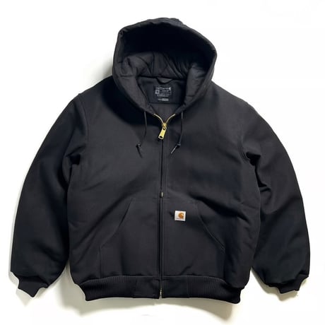 Carhartt USA J140 Firm Duck Insulated Flannel Lined Active Jacket - Black