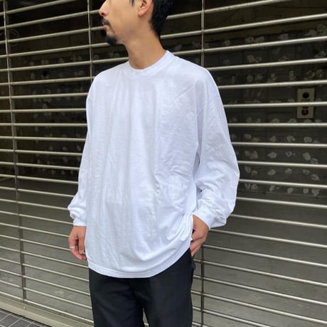 Los Angeles Apparel 1807GD 6.5oz Garment Dye Long Sleeve Tee - White