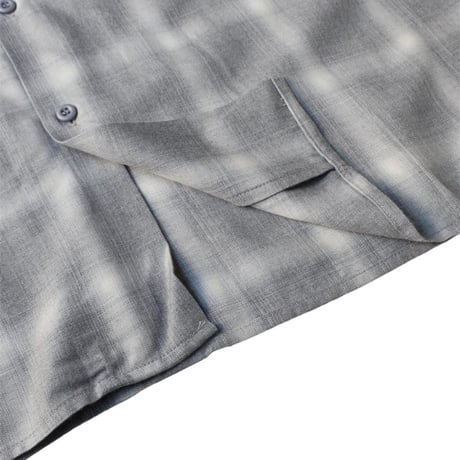 PRO CLUB Comfort Ombre Checker Short Sleeve Shirt - Heather Grey