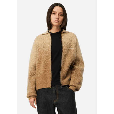 Dime Mohair Double Zip Knit - Camel