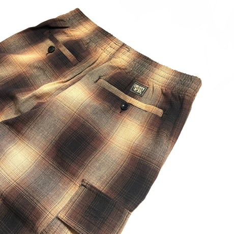 FB County Checker Cargo Pants - Black/Tan