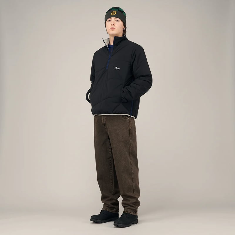 Dime Trail Half Zip Jacket - Black | RULEZ