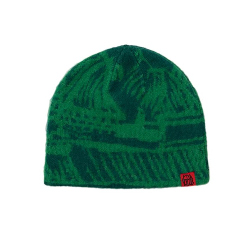 HODDLE Mohair Landscape Beanie Green | RULEZ