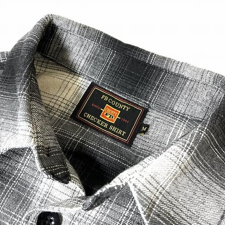 FB County L/S Checker Flanel Shirt - Black/Grey