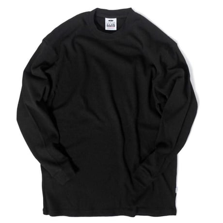 Pro Club L/S Heavyweight Thermal Crewneck  - Black