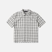 Dime Plaid Button up Shirt - Gray