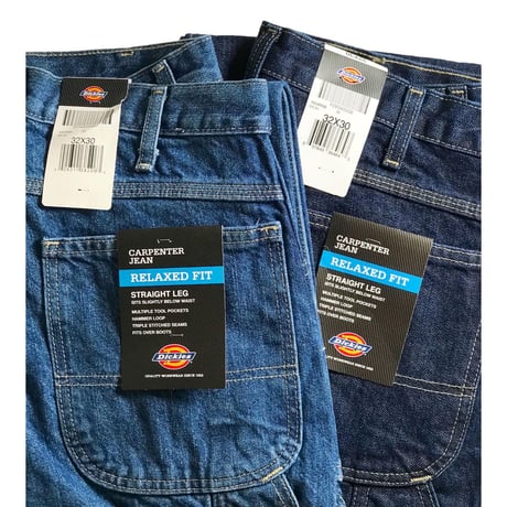 Dickies Relaxed Fit Carpenter Jeans - Rinsed Indigo Blue (RNB)