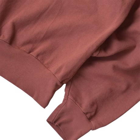 Los Angeles Apparel Long Sleeve Garment Dye French Terry Pullover - Old Rose