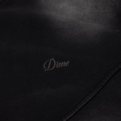 Dime Faded Fleece Bomber - Black