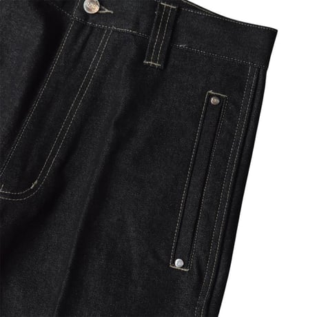 FB COUNTY Old School Carpenter Denim Pants - Black
