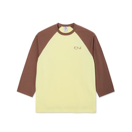 Polar 3/4 Sleeve Tee - Cinnamon/Light Yellow