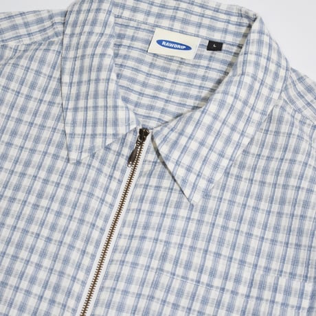 RAWDRIP S/S Full Zip Dobby Shirts - White