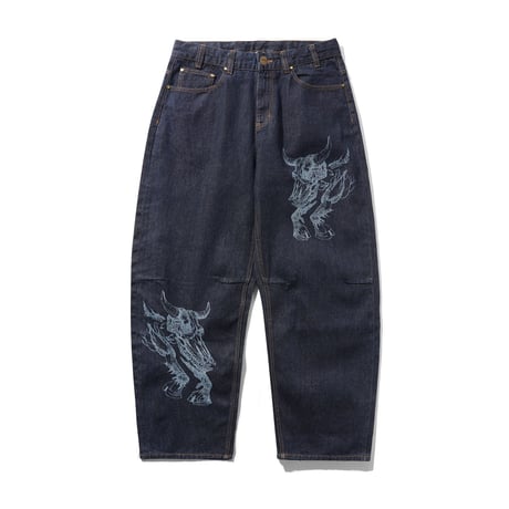 Butter GoodsｘDaniel Johnston Bull Selvedge Denim Jeans - Indigo