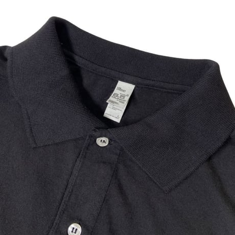 Los Angeles Apparel 6.5oz S/S Polo T-Shirts - Black [18412GD]