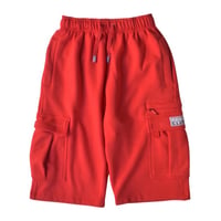 Pro Club OG Cargo Sweat Shorts - RED