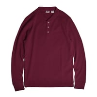 Levi's L/S Henlyneck Thermal Shirts - Burgundy
