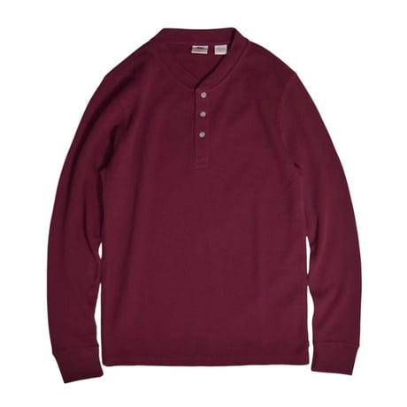 Levi's L/S Henlyneck Thermal Shirts - Burgundy