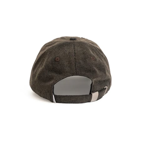 Hoddle Denim Aplique Cap - Brown
