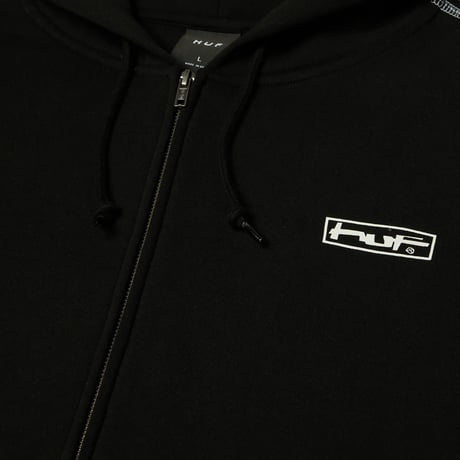 HUF Stretch Full Zip Hoodie - Black