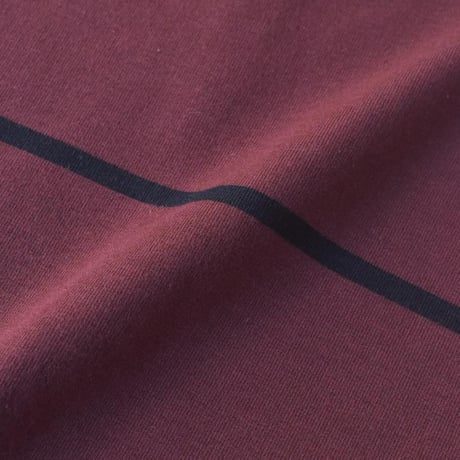 Spitfire  Bighead EMB Stripe Tee - Burgundy/Black