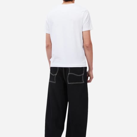 Dime Baggy Denim Pants - Black (Contrast Stitch)