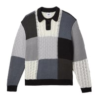 OBEY Oliver Patchwork Sweater - Unbleeached Multi