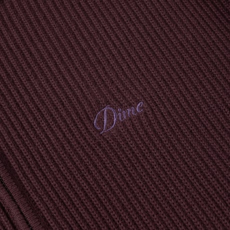 Dime Double Zip Knit - Wine