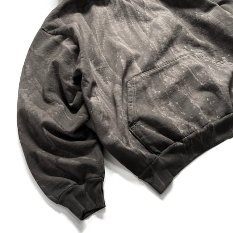 Los Angeles Apparel HF09DD 14oz Heavy Fleece Hoodie Drip Dye -  Black