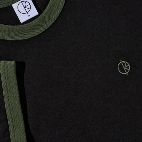 Polar Ringer Tee - Black/Uniform Green