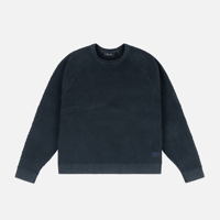 Dime Wave Knit Sweater - Navy