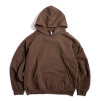 Los Angeles Apparel HF09GD 14oz Garment dyed Heavy Fleece Hoodie - Choco