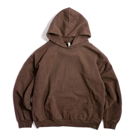 Los Angeles Apparel HF09GD 14oz Garment dyed Heavy Fleece Hoodie - Choco